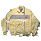 Vintage Burberrys Jacket Mens L Yellow Gray Harrington Bomber Made England