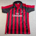 Lot 2 Youth Soccer Jerseys AC Milan Ireland Moody #19 Red Green Fan Shirts