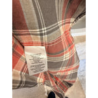UNTUCKit Plaid Button Down Shirt Mens Medium Red Gray Cotton Casual