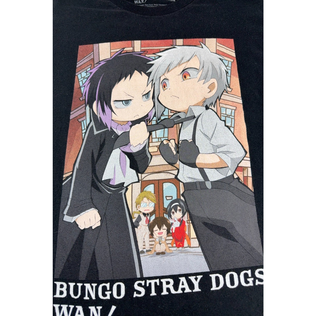 Bungo Stray Dogs WAN T Shirt Adult L Black Akutagawa Atsushi Anime Manga