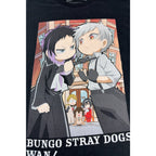 Bungo Stray Dogs WAN T Shirt Adult L Black Akutagawa Atsushi Anime Manga