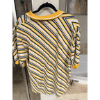 Vintage Y2K Old Skool Urban Wear Striped Polo Shirt Men’s 2XL Street wear