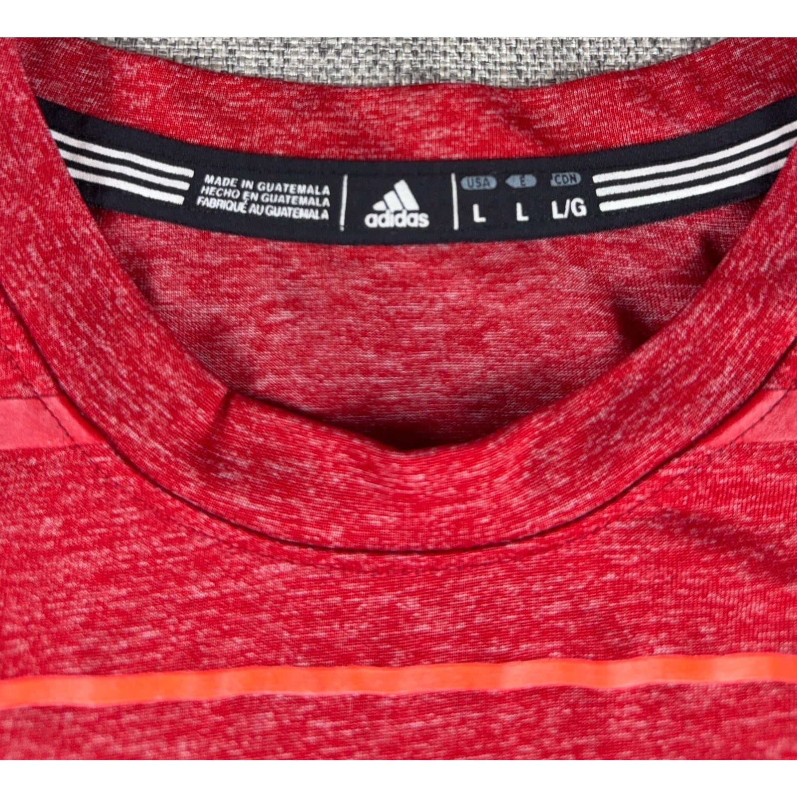 adidas FC Dallas MLS Shirt Mens L Fits M Red Climalite Soccer USA Flag 2015