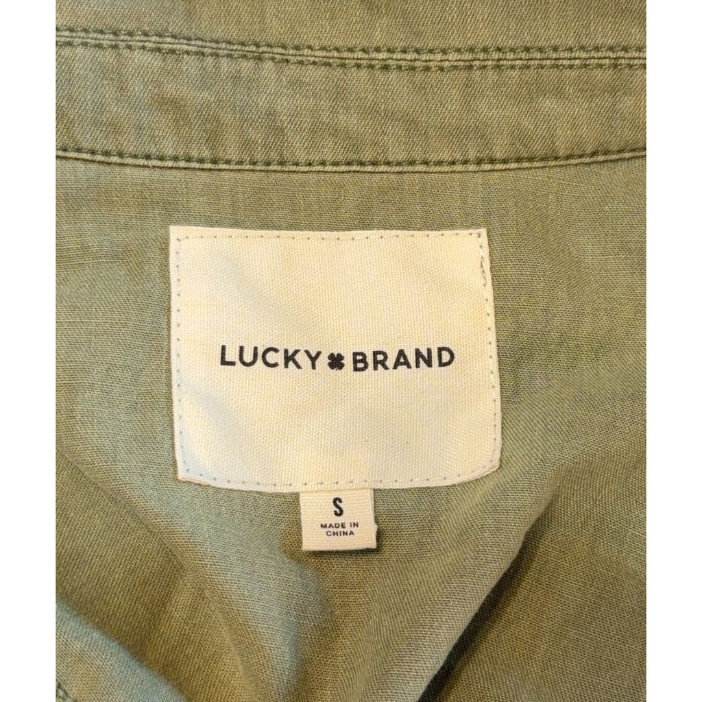 Lucky Brand Womens S Olive Utility Jumpsuit Cargo Flight Suit Gorpcore Coverall