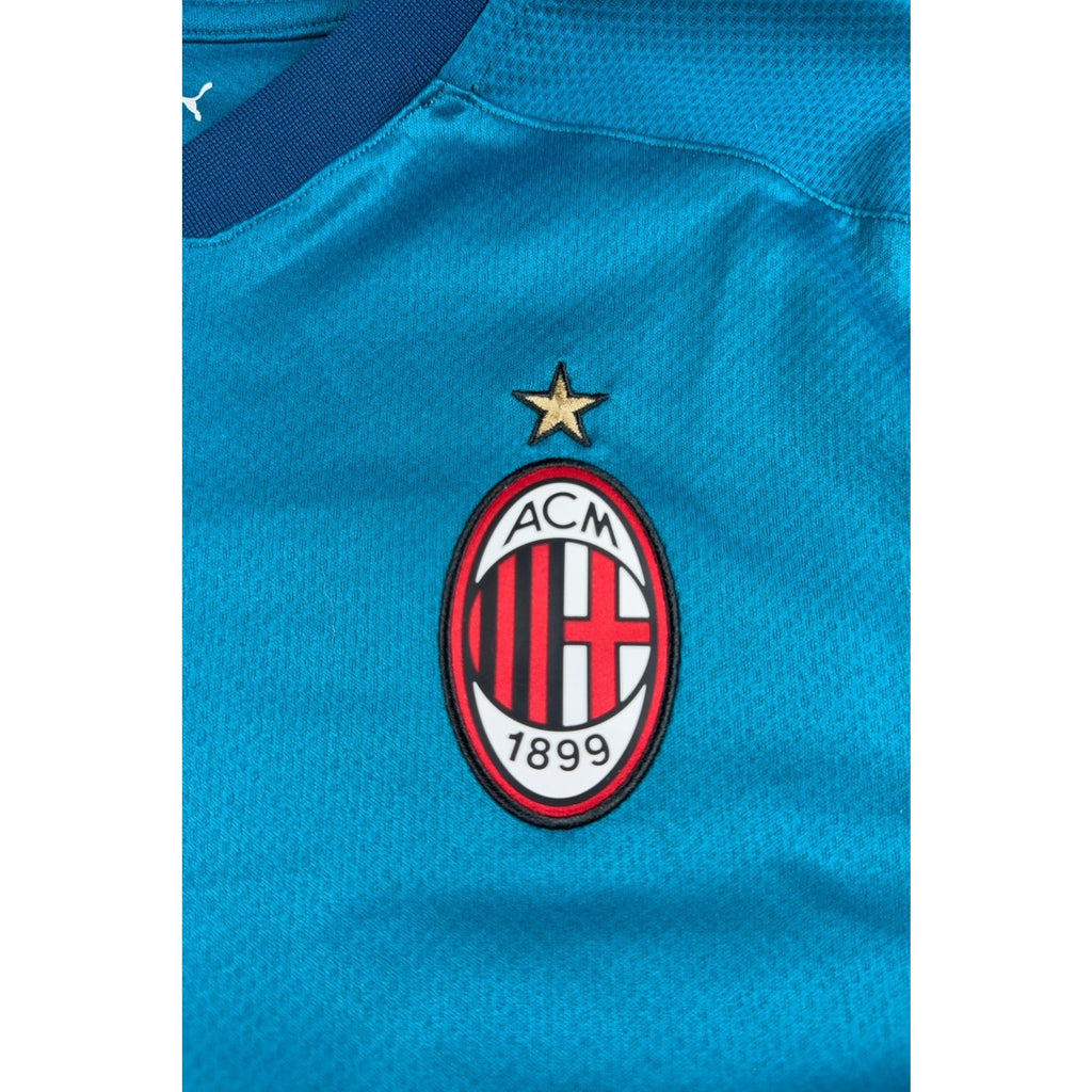 Puma AC Milan 2020 2021 Third Shirt Mens M Teal Serie A Soccer Jersey