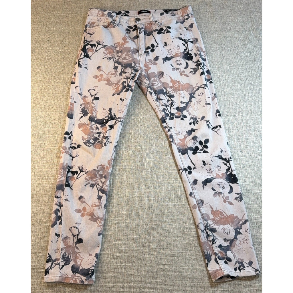 BDG Urban Outfitters High Rise Twig Ankle Floral Skinny Jeans Womens 32x29