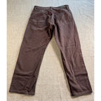 Tommy Hilfiger Mens Jeans 32x26 Brown Straight Leg Paisley Pocket Y2K