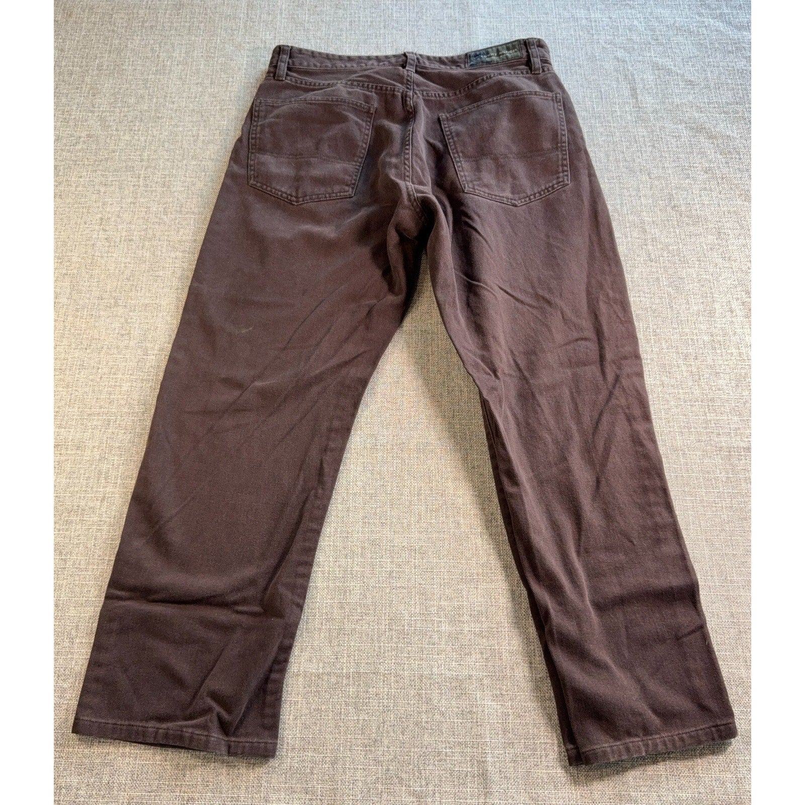 Tommy Hilfiger Mens Jeans 32x26 Brown Straight Leg Paisley Pocket Y2K