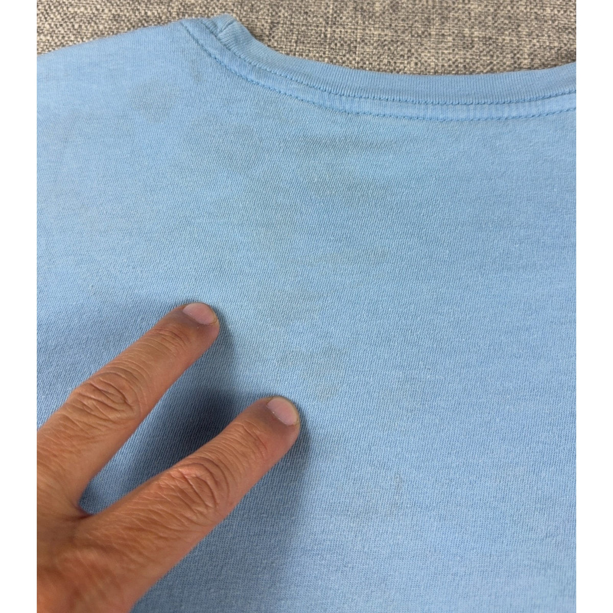 Manchester City Nike Tee Mens Medium Blue Soccer Football Pocket Shirt