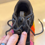 Kurt Geiger London Rainbow Faux Fur Platform Sneakers Womens EU 36 US 5.5 Black