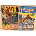 Marvel Tales Spider-Man Lot #48 & #92 Gwen Stacy Story Bronze Age Reader Copies