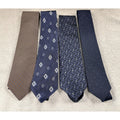 Vintage Mens Silk Tie Lot Calvin Klein Jones New York Don Loper Blue Geometric
