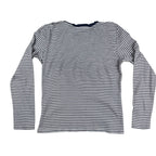 Levi’s Women’s L Striped Long Sleeve Shirt Navy White Red Slim Fit Y2K