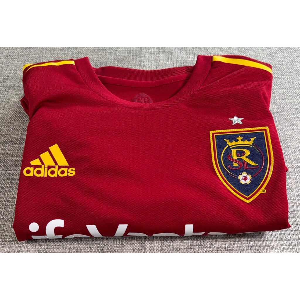 Real Salt Lake Adidas Jersey Mens Large 2018 MLS LifeVantage Climacool RSL Socce