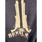 Revolver Brewing Beer T Shirt 2XL Blue Graphic Tee Texas Brewery Double Sided