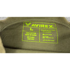 Avirex Mens L Eagle Roses Graphic T Shirt Rhinestone Studded Olive Green Y2K