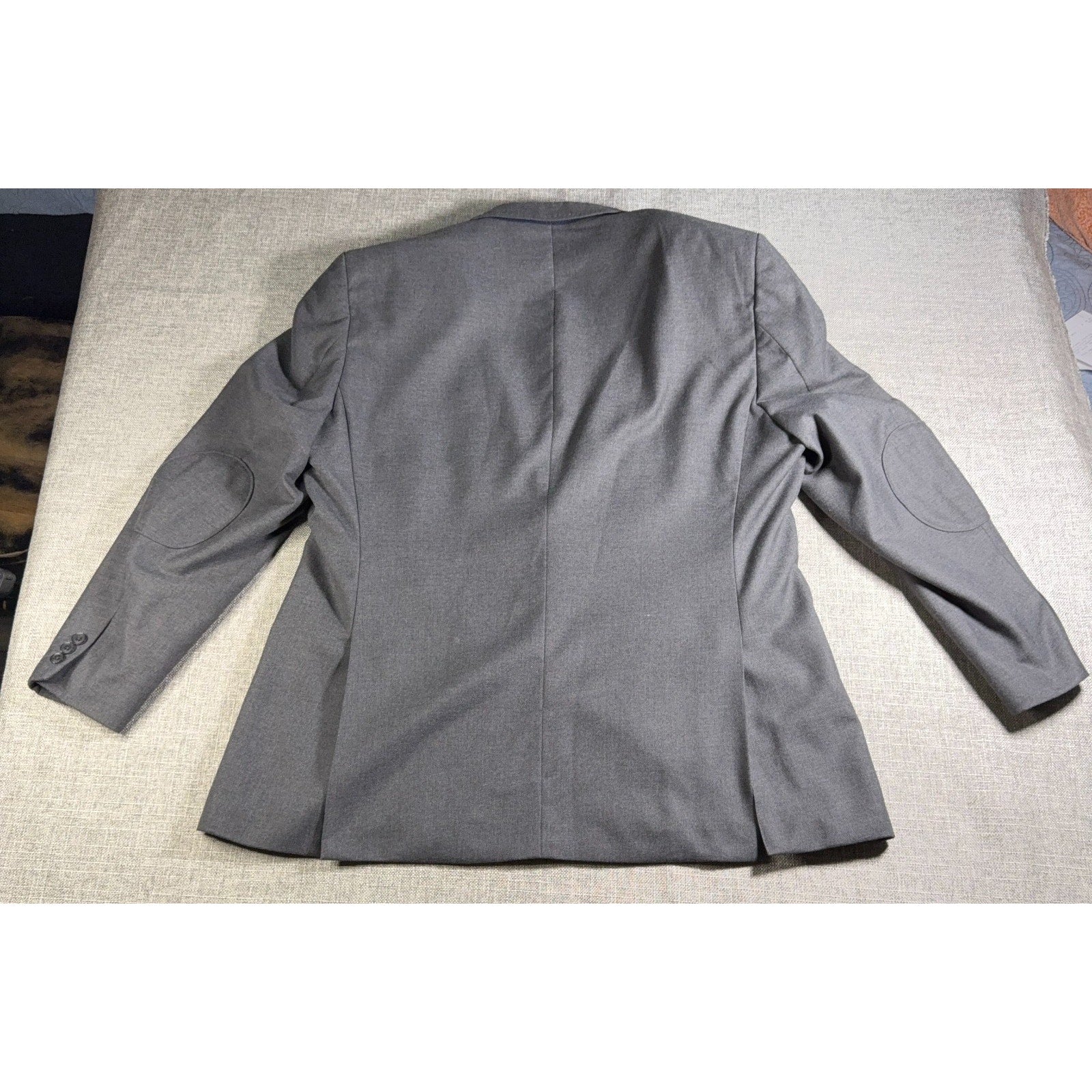 Ben Sherman Mens 46R Gray Blazer Sport Coat Elbow Patch 1926 Originals3