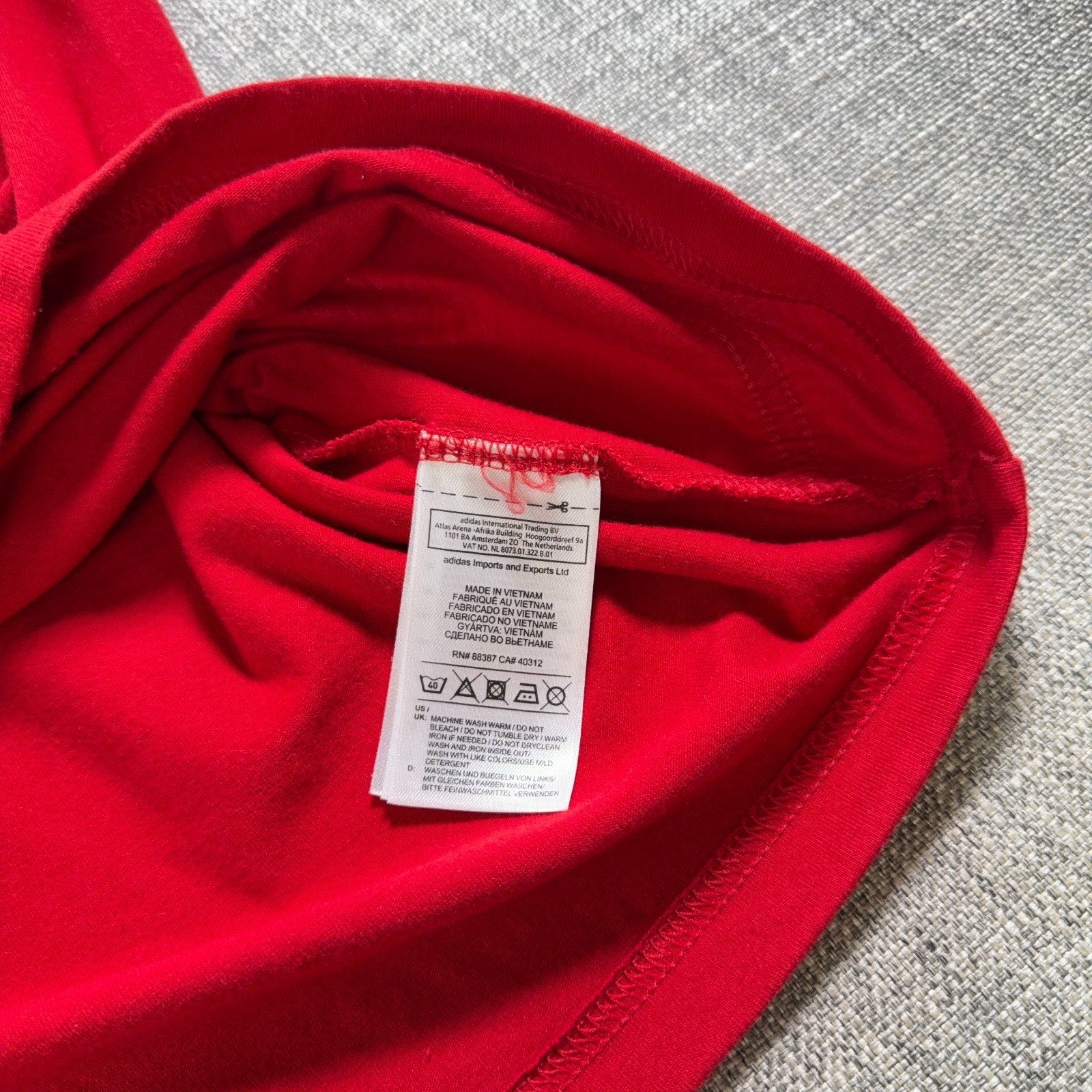 Adidas Spain National Team Shirt Mens XL Red España Soccer Football Tee