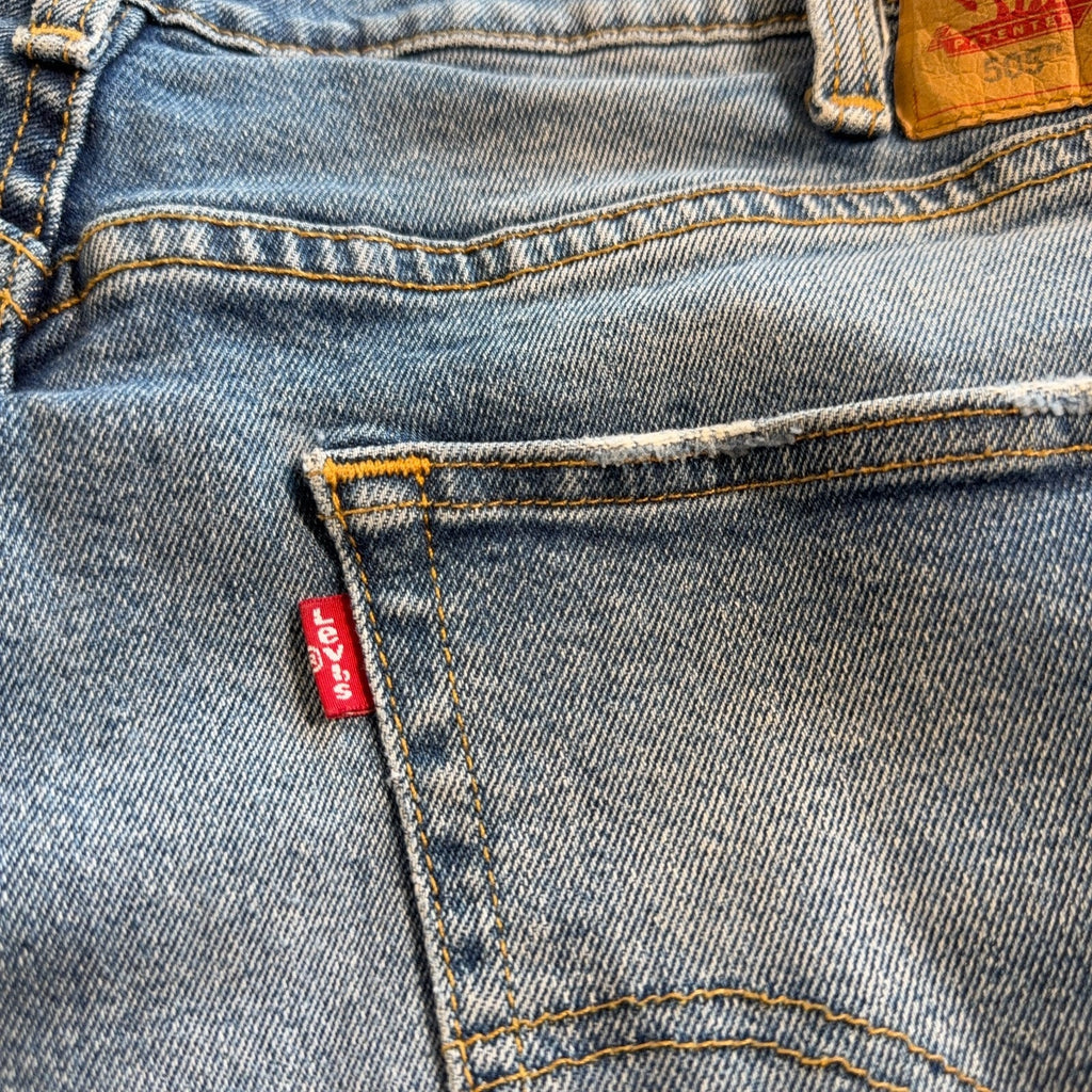 Levi’s 505 Jeans Mens 42x30 Blue Relaxed Straight Denim WaterLess Big Tall