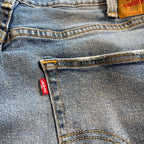 Levi’s 505 Jeans Mens 42x30 Blue Relaxed Straight Denim WaterLess Big Tall