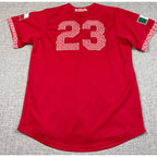 TEJAS Dallas College Jersey #23 Mexico Texas Flag Men's M Baseball