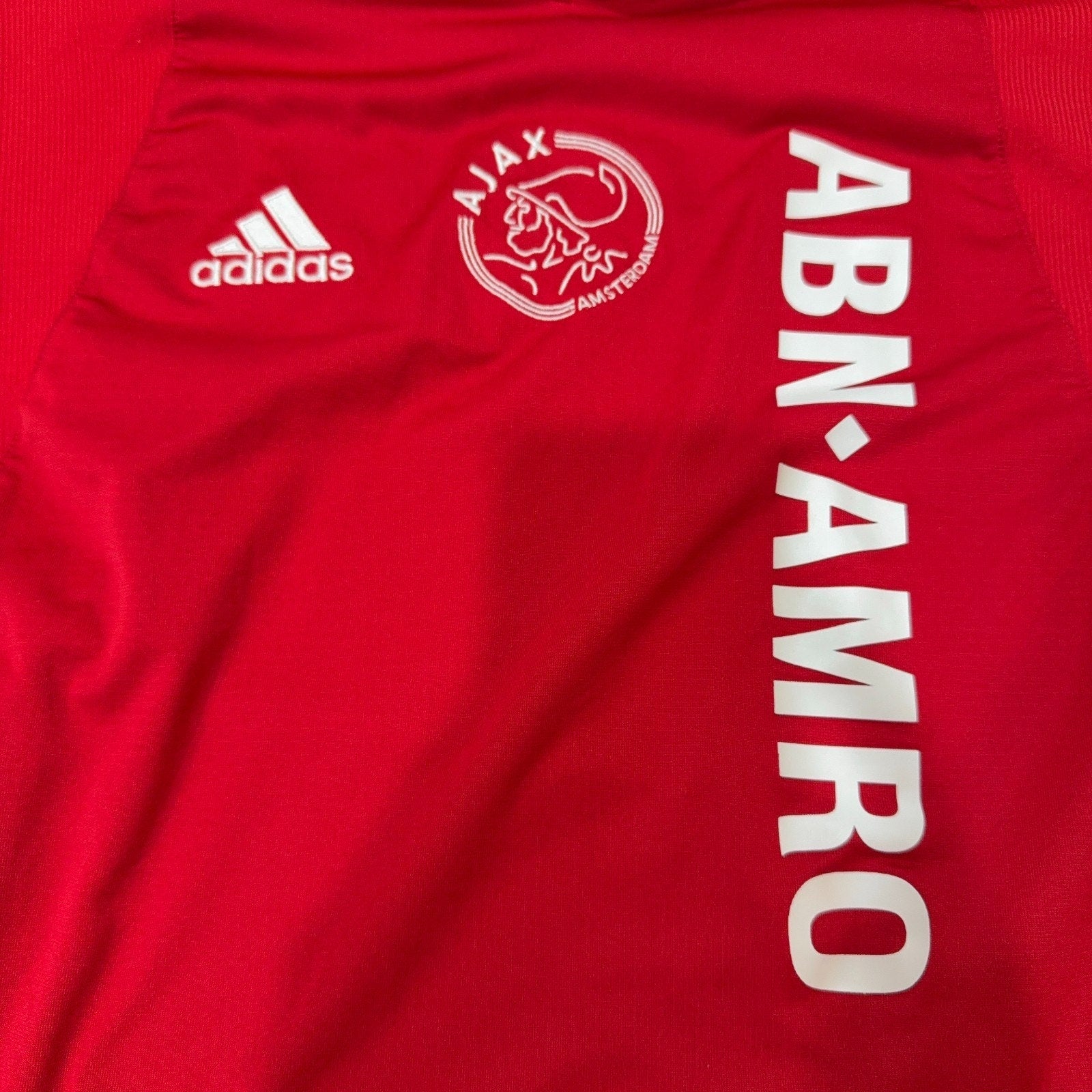 Vintage Ajax Amsterdam Adidas Climacool Training Jersey XL ABN AMRO Red Soccer