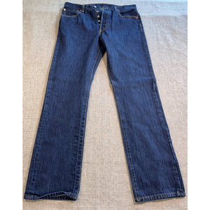 Levi’s 501 Jeans Mens 33x34 Tag 33x32 Actual Made in Egypt Button Fly Denim