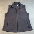 Oregon State Beavers Columbia Fleece Vest Womens XL Gray Full Zip NCAA