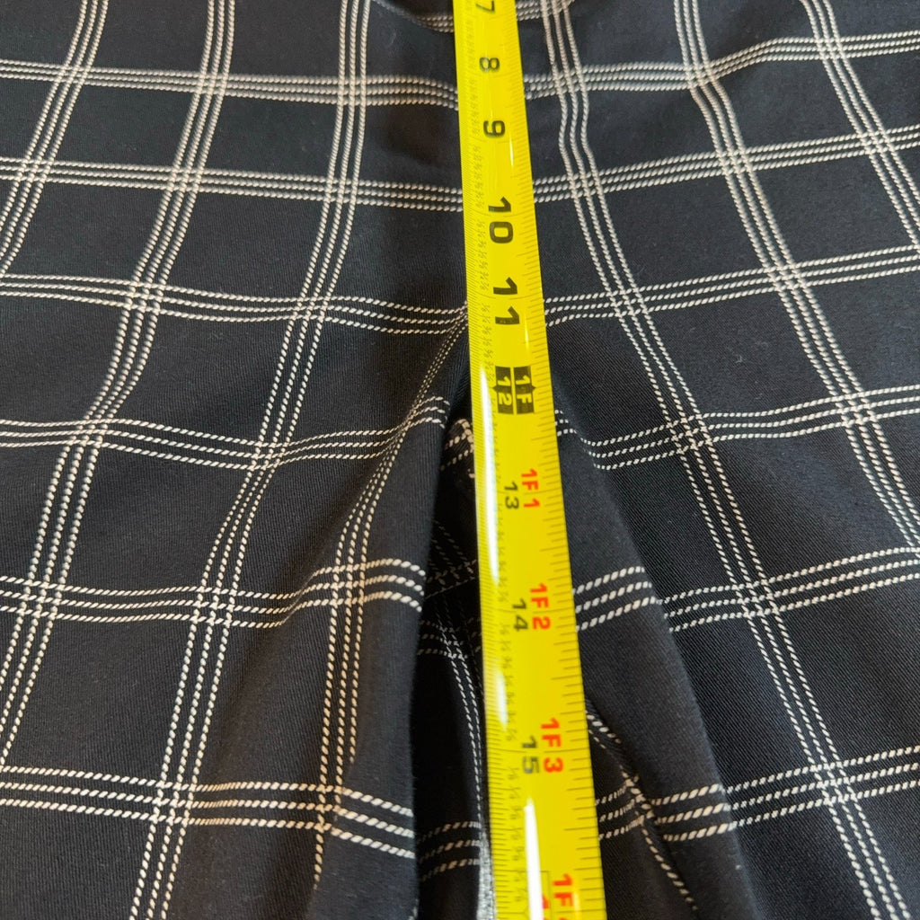 Vans Plaid Chino Pants Mens 31 Black Cream Windowpane Straight Skate Punk 28L