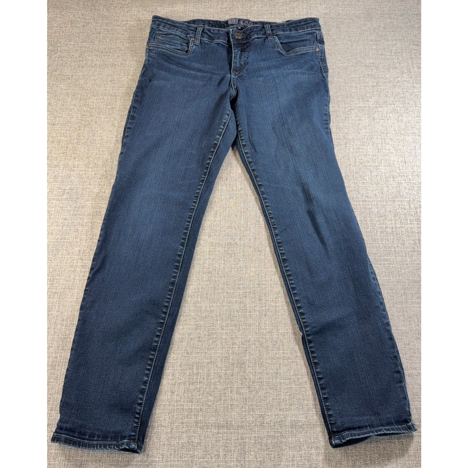 KUT From The Kloth Womens 14 Baby Bootcut Jeans Dark Wash Stretch 33x29