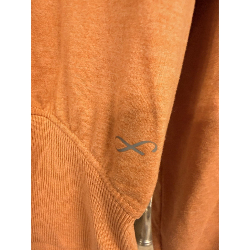 Freely Cropped Long Sleeve Top Womens Medium Orange Athleisure Lightweight