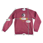 Nike Florida State Seminoles Sweatshirt Mens M Garnet FSU Crewneck DJ8079-610