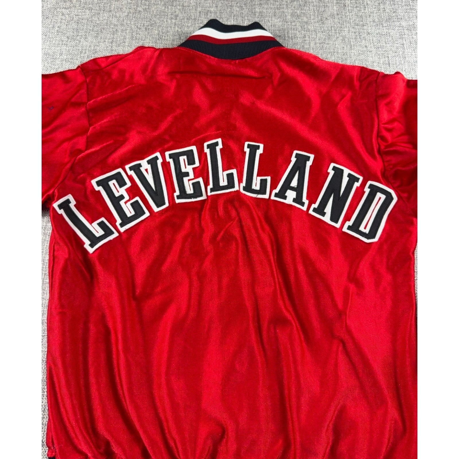 Vintage Russell Athletic Levelland Lobos Satin Varsity Jacket USA Small 80s 90s