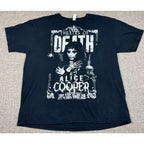 Alice Cooper Theatre of Death 2009 Tour Shirt Men's XL Black Double Sided