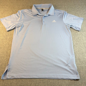 adidas Golf Ultimate Solid Polo Men’s M Light Blue Performance Shirt
