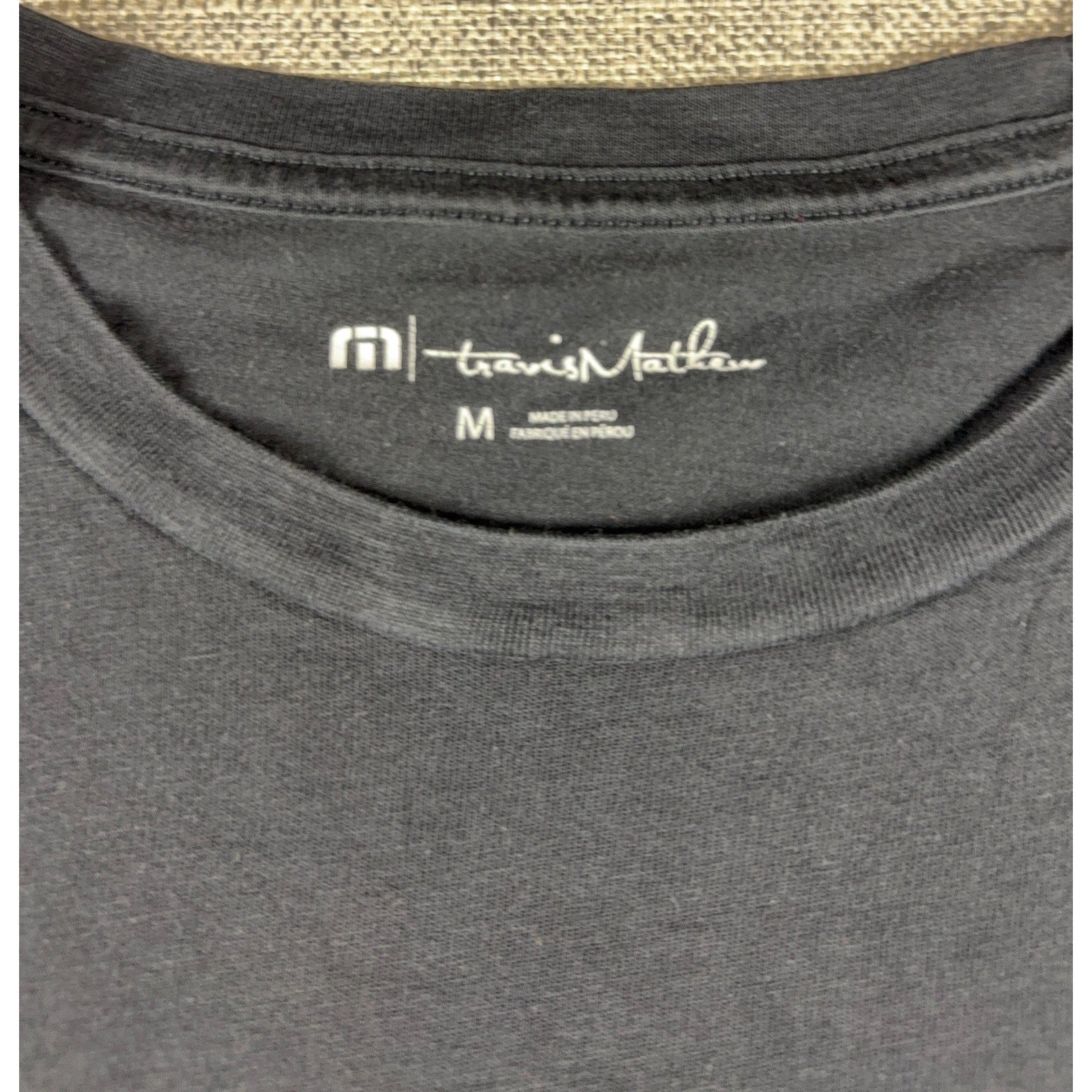 TravisMathew T Shirt Mens M Black Graphic Golf Sunset Established 2007 Tee
