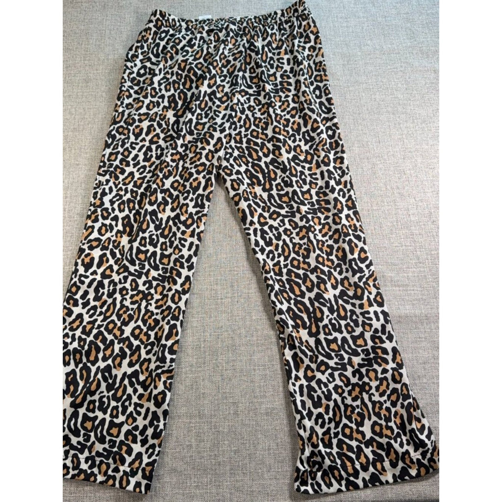 Banana Republic Leopard Print Pull-On Pants Medium