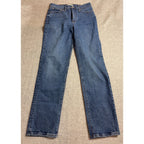 Madewell Classic Straight Jeans Womens 26T Blue High Rise 27 Inseam