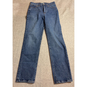 Madewell Classic Straight Jeans Womens 26T Blue High Rise 27 Inseam