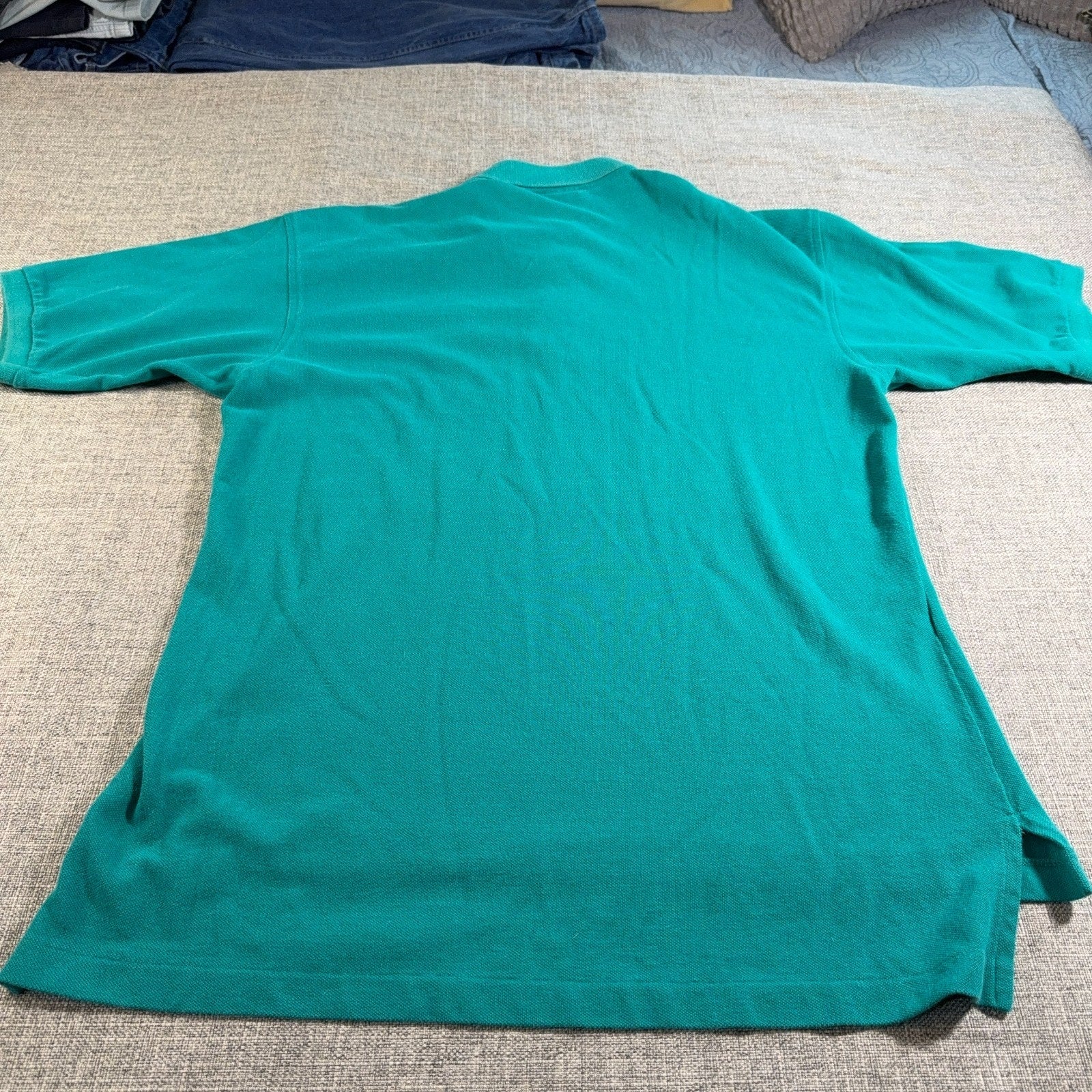 Vintage Disney Old Key West Resort Polo Shirt Mens Large Teal Walt Disney World