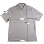 Tommy Bahama Polo Shirt Mens M Gray Marlin Logo 100% Cotton Golf Casual