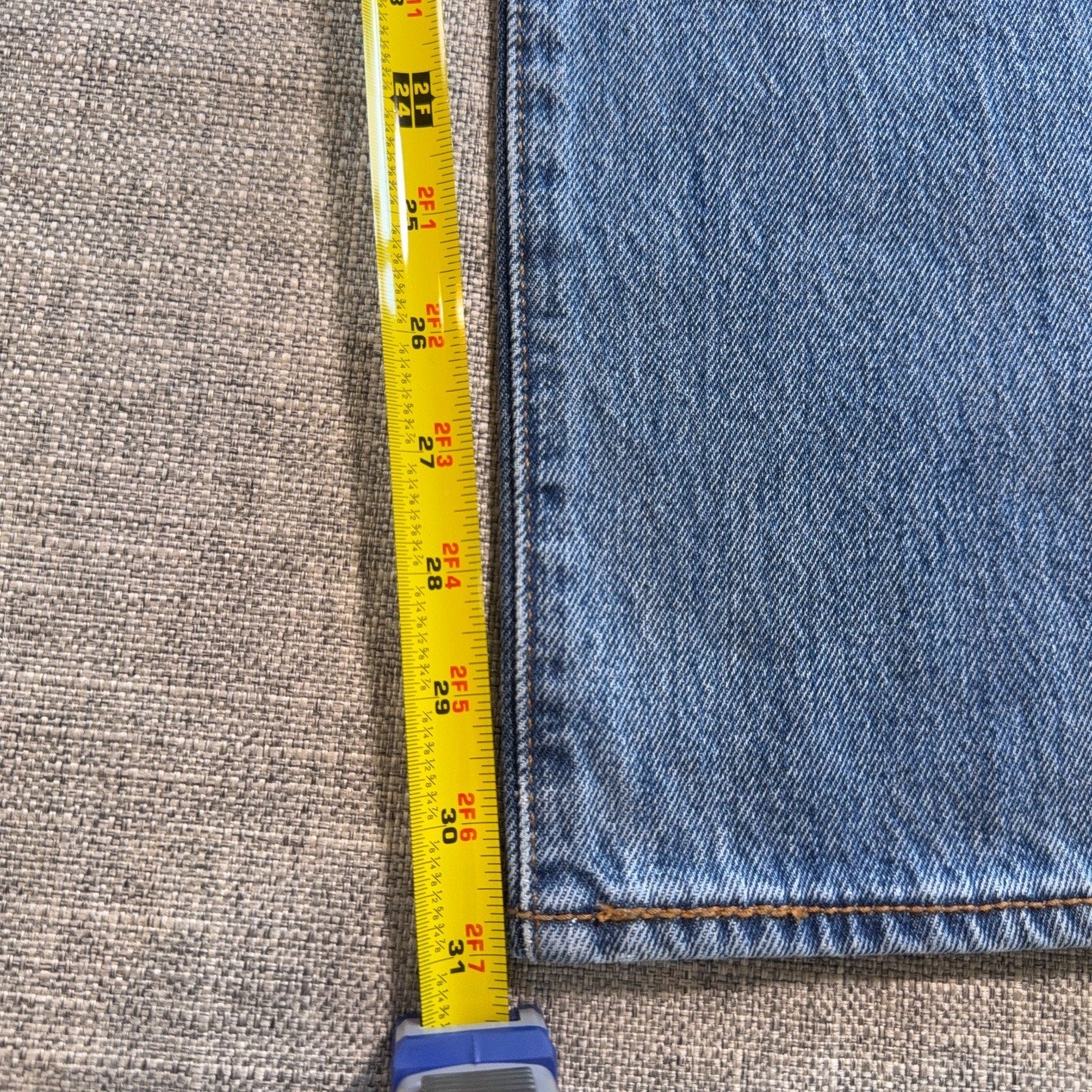 Levi’s 501 Original Fit Stretch Jeans Mens 33x34 NWT Button Fly Blue Denim