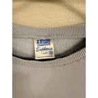 Santorini Greece Crewneck Sweatshirt Medium Blue Embroidered Travel Pullover