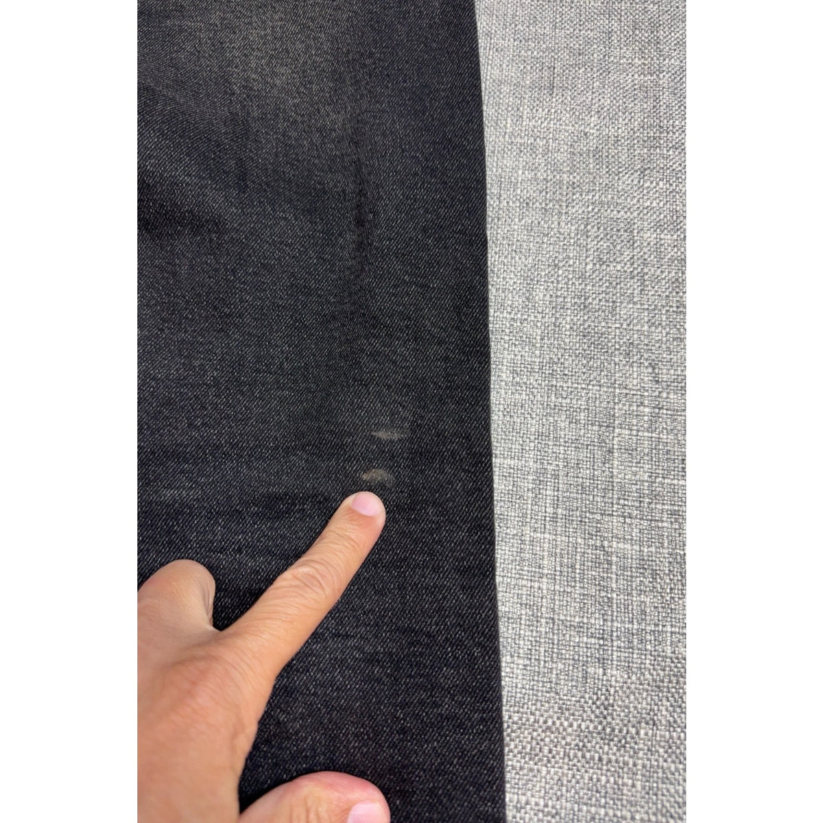 Zara Man Jeans Mens 32 Black Gray Acid Wash Slim Tapered Denim 28 Inseam