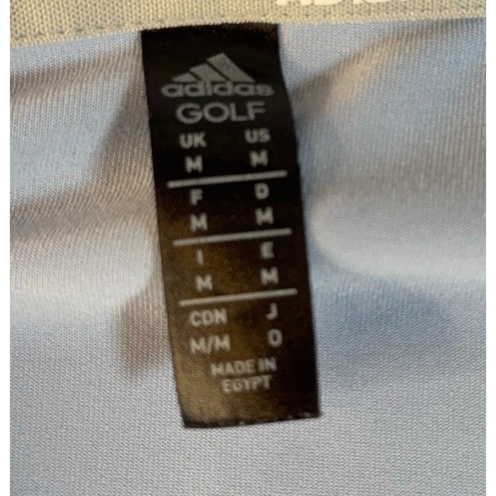 adidas Golf Ultimate Solid Polo Men’s M Light Blue Performance Shirt