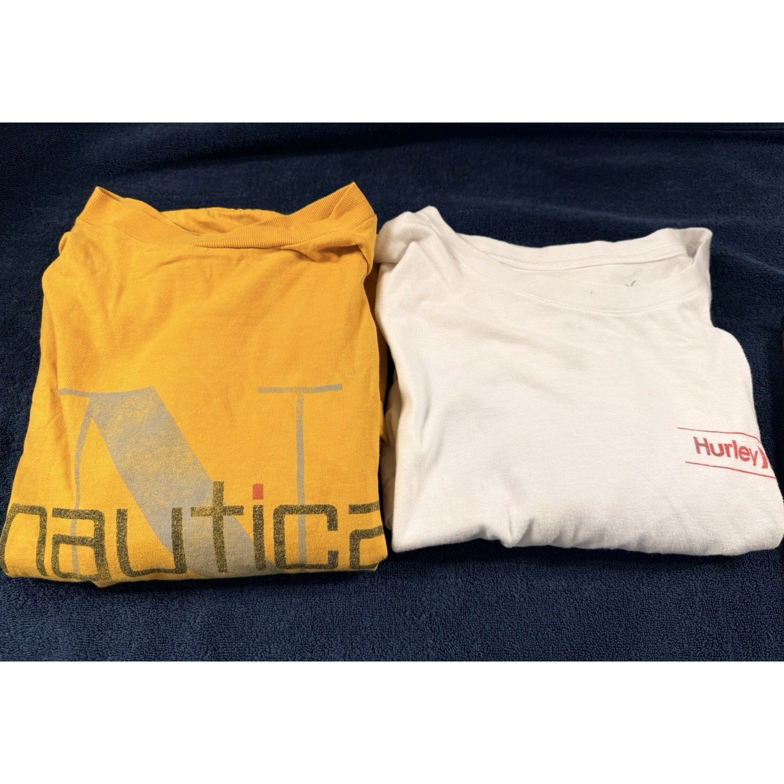Vintage Nautica &Hurley Graphic T Shirt Bundle Mens XL Y2K Surf Skate Streetwear