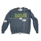 Champion Baylor University Bears Sweatshirt Mens L Gray Applique Crewneck