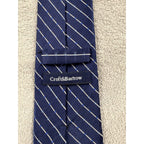 Vintage Silk Tie Lot J.Crew Croft & Barrow Blue Geometric Striped Mens Neckties