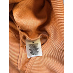 Freely Cropped Long Sleeve Top Womens Medium Orange Athleisure Lightweight