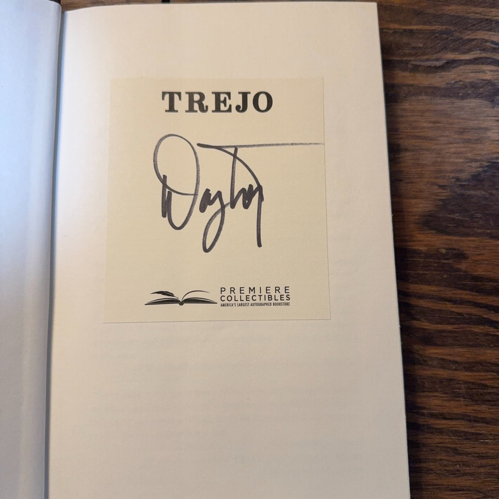 Danny Trejo Signed Trejo Hardcover Book COA Premiere Collectibles Autographed